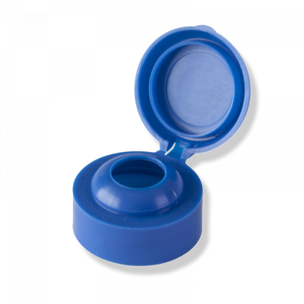 Couvercle Flapper 1 Trou Bleu Marque Distributeur - Anfra Packaging