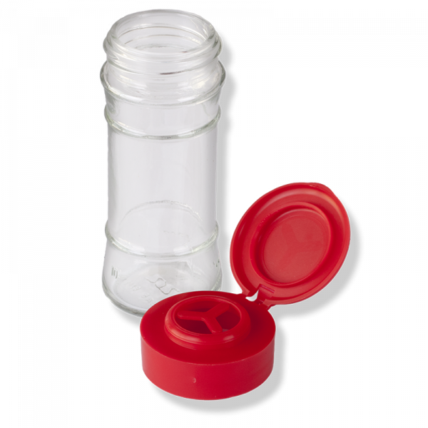 Flip Top Red Cap For Herbs and Grain - Anfra Packaging