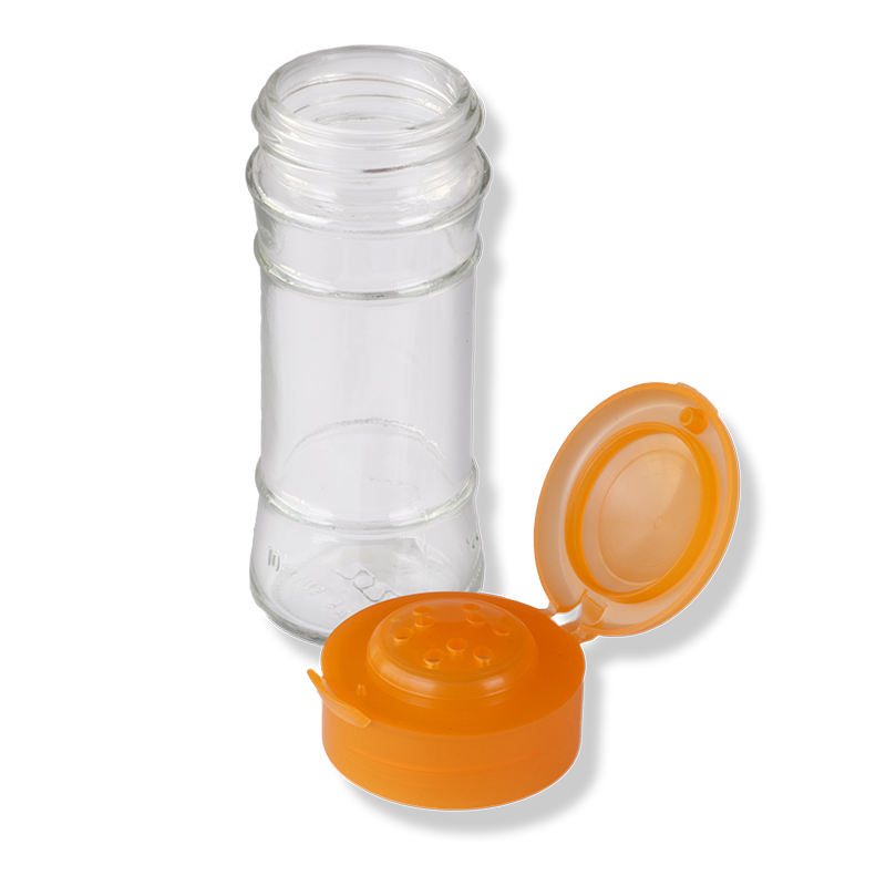 Couvercle Flapper ANFRA Polyvalent 9 trous Orange Translucide avec Joint - Anfra Packaging