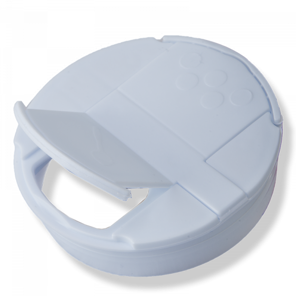 53mm White Pressure Cap – 6 Holes Shutter - Anfra Packaging