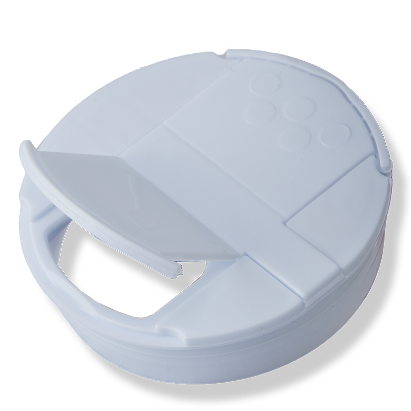 53mm White Pressure Cap – 6 Holes Shutter - Anfra Packaging